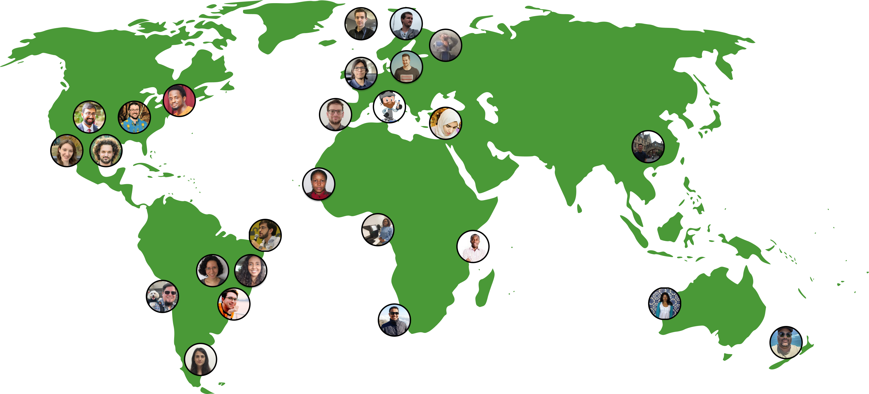 Map of mentor and mentee pairs